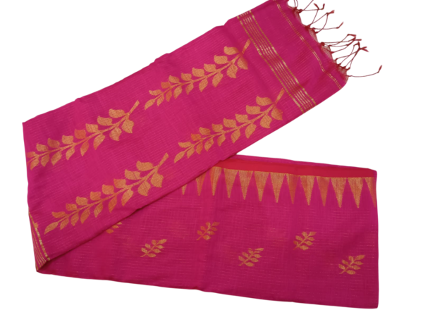 rani-pink-slub-cotton-handloom-saree-s00283-gallery1 Slub Cotton Handloom Rani Pink Saree