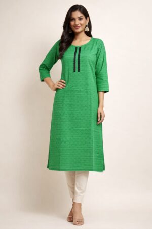 Green kurti for women