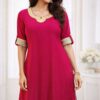 Long Kurti rani pink