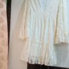 Milk White Netted Western Top