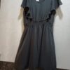 Jet Black Kaftan Sleeve Short Dress
