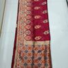 Needle Work Semi Silk With Pashmina Pallu