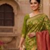 Premium Slub Cotton Handloom Saree with Bonolota Design