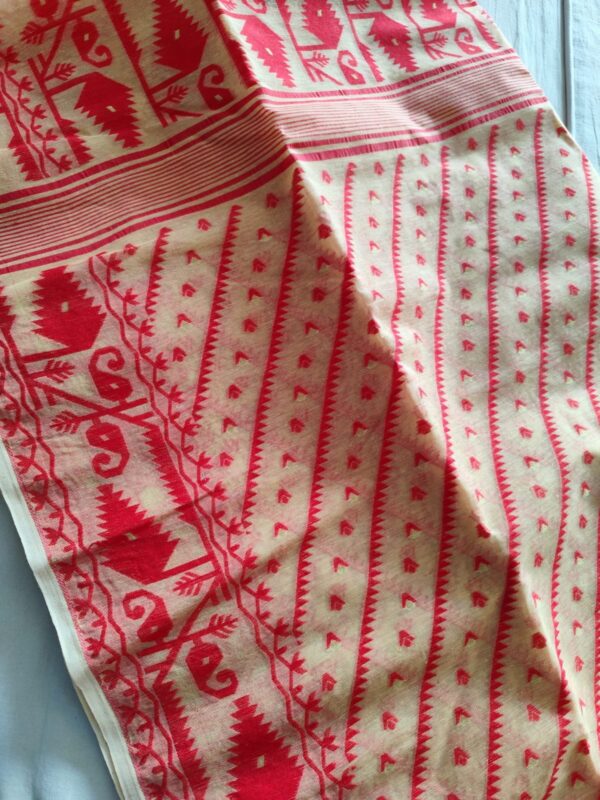 Semi Soft Karaat Jamdani Saree with Blouse Piece | Elegant Traditional Saree for Women